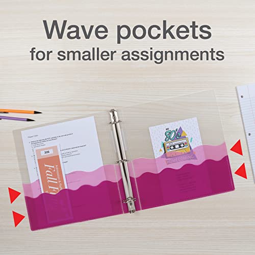 Oxford Wave Binders, Strong Flexible Poly, 4-Pack - Image 3