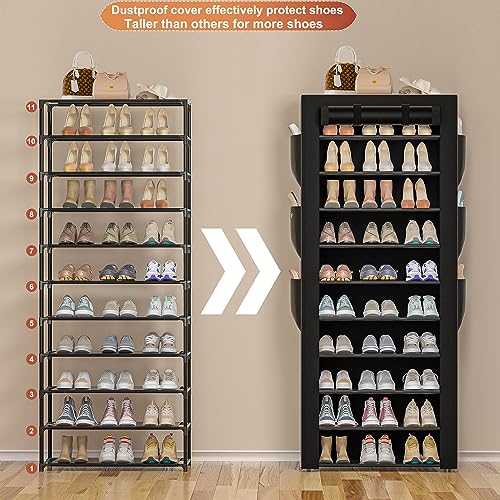 OYREL Large Shoe Rack With Side Pockets - Image 3