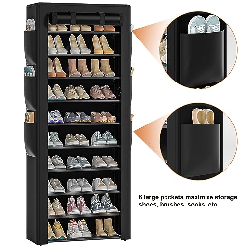 OYREL Large Shoe Rack With Side Pockets - Image 4