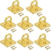 PATIKIL Pad Eye Plate U Hooks, 8 Pack