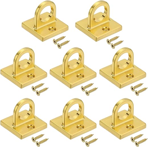 PATIKIL Pad Eye Plate U Hooks, 8 Pack
