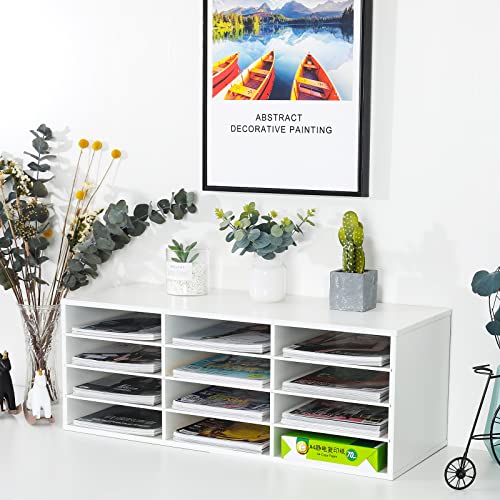 PAG Wood Countertop Literature Organizer, 12 Compartments - Image 5
