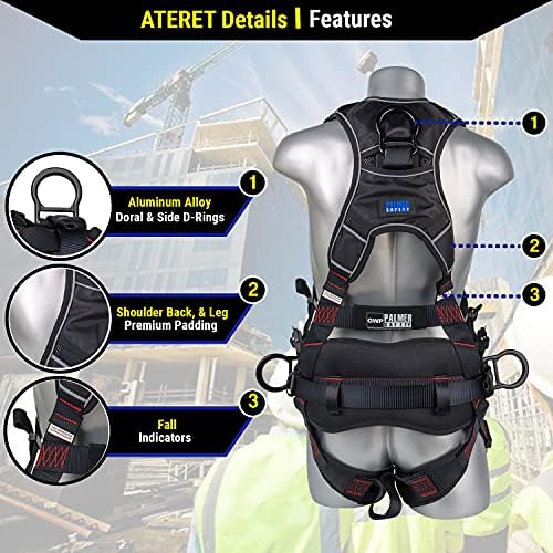 Palmer Safety Akula Construction Premium Safety Harness Kit - Image 3