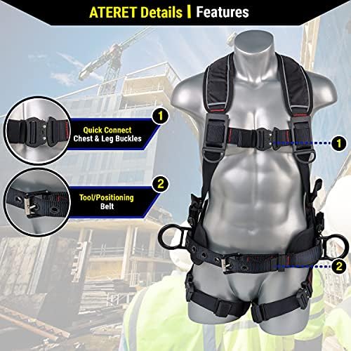 Palmer Safety Akula Construction Premium Safety Harness Kit - Image 2