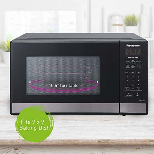 Panasonic Compact Microwave Oven, 0.9 Cft, Black - Image 4