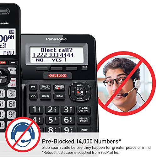Panasonic Cordless Phone With Call Block, KX-TGF944B - Image 3