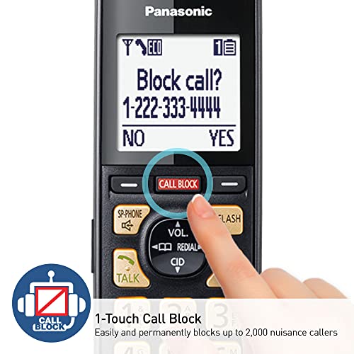 Panasonic Cordless Phone With Call Block, KX-TGF944B - Image 4