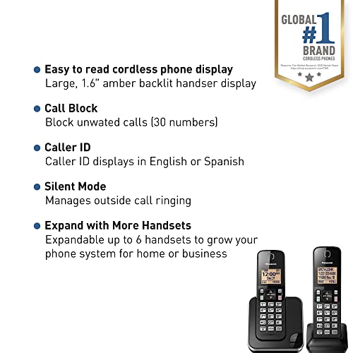 Panasonic Expandable Cordless Phone System KX-TGC352B - Image 2