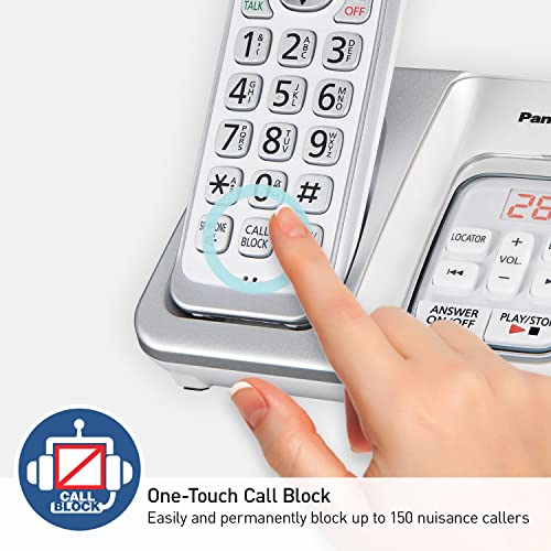 Panasonic Expandable Cordless Phone With Answering Machine KX-TGD632W - Image 3