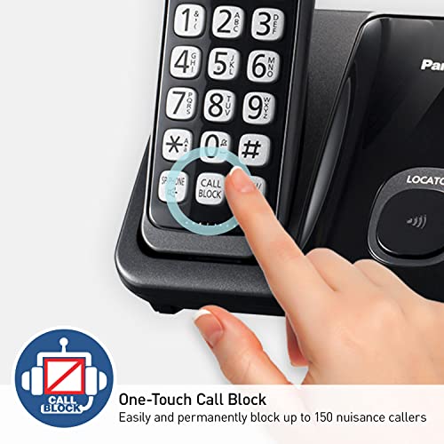 Panasonic Expandable Home Phone System, Call Blocking, KX-TGD610B - Image 3