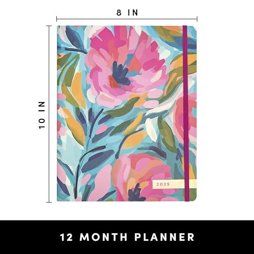 PAPERAGE 2025 Monthly Planner, Painted Floral - Image 2