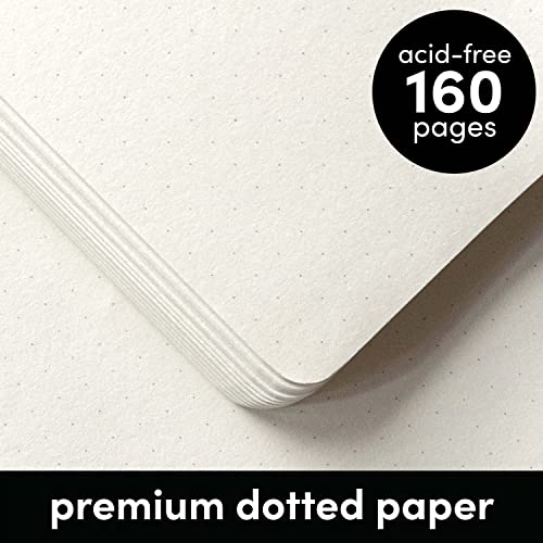PAPERAGE Dotted Journal Notebooks, 3 Pack, Yellow - Image 4