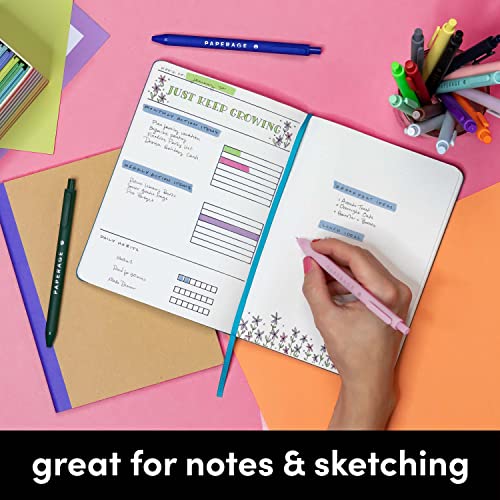 PAPERAGE Dotted Journal Notebooks, 3 Pack, Yellow - Image 5