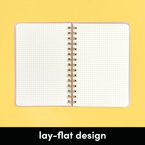 PAPERAGE Graph Paper Spiral Notebook, Olive Green, 160 Pages - Image 5