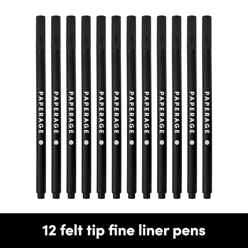 PAPERAGE Lined Journal Notebook, Black, 160 Pages Bundle - Image 4