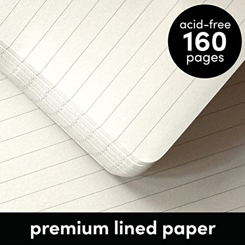 PAPERAGE Lined Journal Notebooks, 3 Pack, Hardcover - Image 4