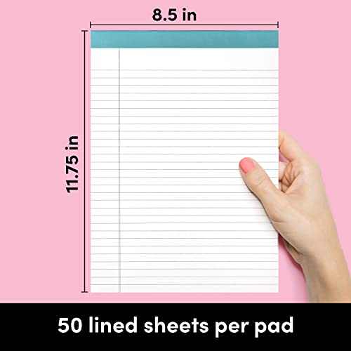 PAPERAGE Lined Legal Pads, Rainbow, 6 Pack - Image 2