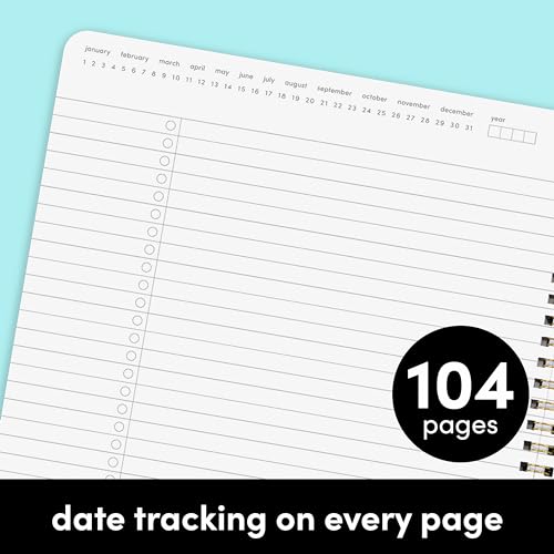 PAPERAGE Undated Daily Planner Notebook, Raspberry - Image 4