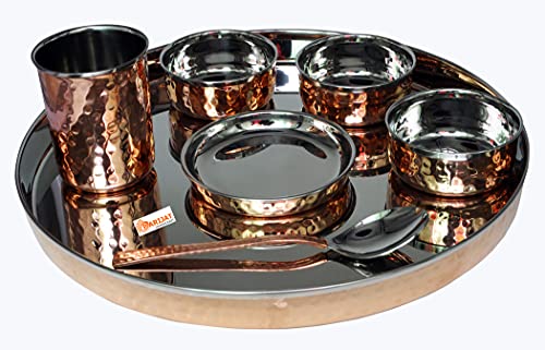 PARIJAT HANDICRAFT Indian Dinnerware Stainless Steel Set - Image 5