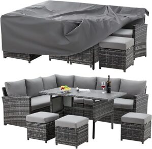 U-MAX Patio Furniture Set: 7 PCS Outdoor Sectional
