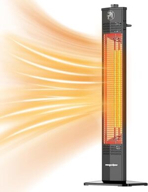 Encyclpo Patio Heater, 1500W Infrared, 36 In