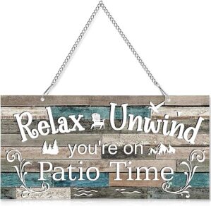 Hotop Patio Wall Art Metal Plaque Sign