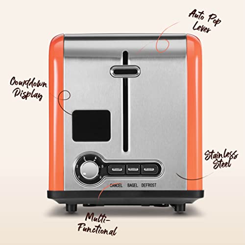 Peach Street Compact Digital Countdown Bread Toaster - Image 4