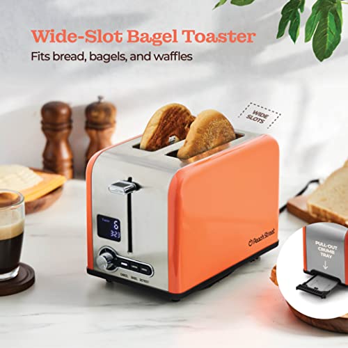 Peach Street Compact Digital Countdown Bread Toaster - Image 5