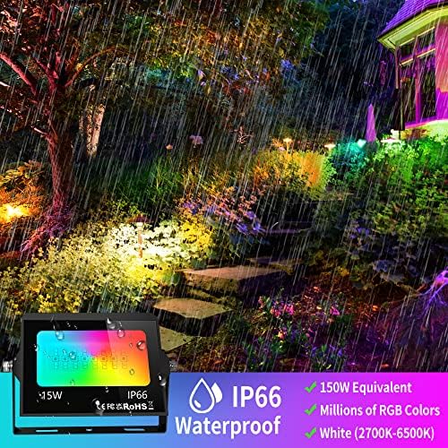 Pesken LED Flood Light Outdoor RGB Floodlights - Image 3