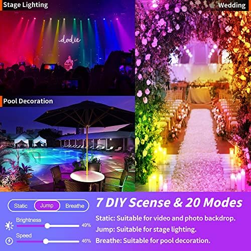 Pesken LED Flood Light Outdoor RGB Floodlights - Image 5