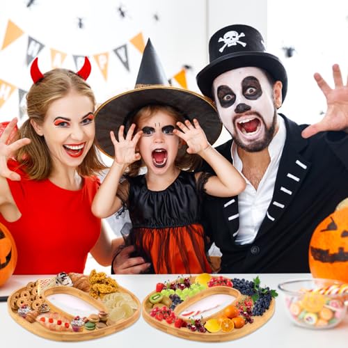 PEUTIER Halloween Cheese Board Wooden Serving Platter - Image 4