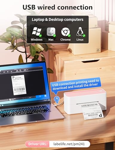 Phomemo Bluetooth Thermal Label Printer, 241BT 4X6 - Image 3
