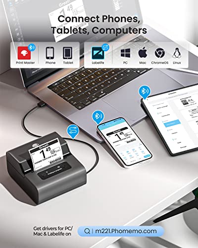 Phomemo M221 3 Inch Bluetooth Thermal Label Maker - Image 3