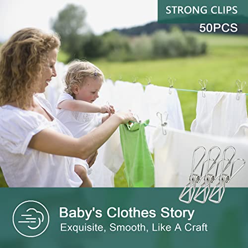 PHYDELU Stainless Steel Laundry Clothes Pins - Image 2