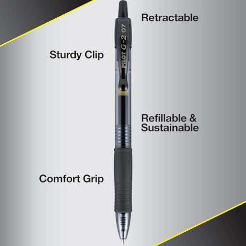 Pilot G2 Premium Gel Roller Pens, 5-Pack - Image 5