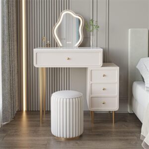 Suuim Pine Slate Dressing Table Solid Wood