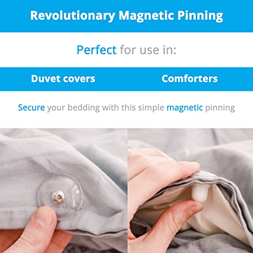 Pinion Pins Clear Magnetic Duvet Clips, 8 Pack - Image 4