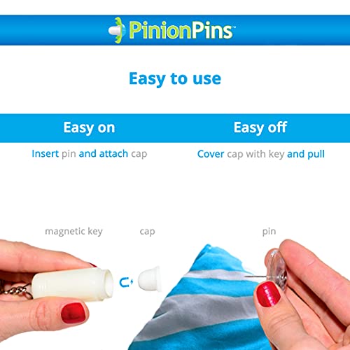 Pinion Pins Clear Magnetic Duvet Clips, 8 Pack - Image 5