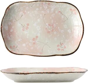 Bicuzat Pink Sakura Blossom Dessert Plates Set