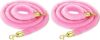 YOKIVE Pink Velvet Stanchion Rope, 8 Feet