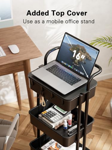 Pipishell 3 Tier Rolling Cart Organizer - Image 2