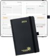 POPRUN Planner Pocket Size 4”x 6.25” – Black