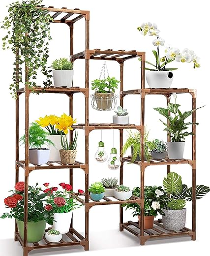 cfmour Plant Stand Indoor Outdoor, 10 Tire