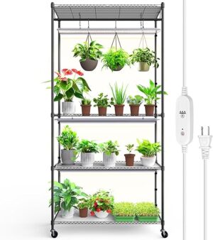 Barrina Plant Stand With LED Grow Light