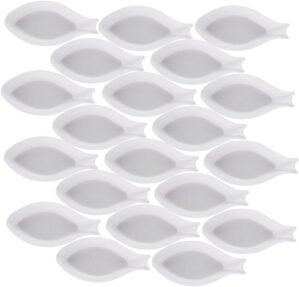 SHOWERORO Plastic Dinner Plates 25pcs Sushi Set