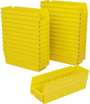 Akro-Mils Plastic Organizer Storage Bins, 12″x4″x4″, 24-Pack