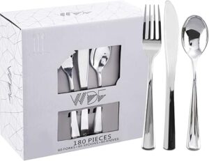 WDF Plastic Silverware Heavy Duty Set
