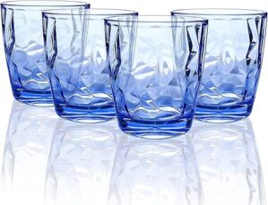 Topsky Plastic Unbreakable Drinking Glasses Set