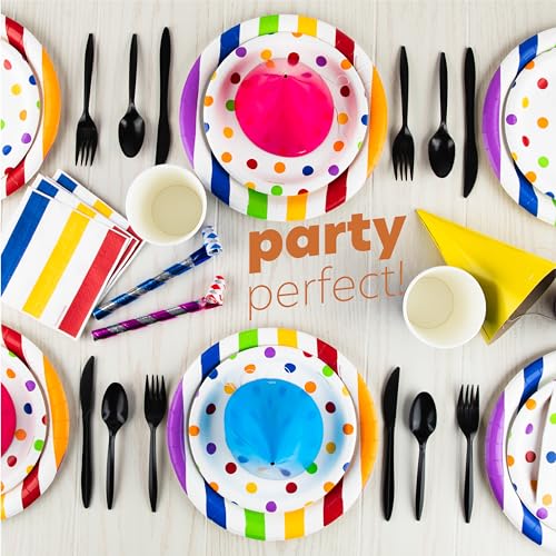 PLASTICPRO 400 Pack Assorted Colored Plastic Utensils - Image 2