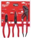 Milwaukee Pliers Set Alloy Steel 3pk